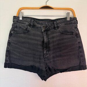 American Eagle Stretch Black Shorts Denim